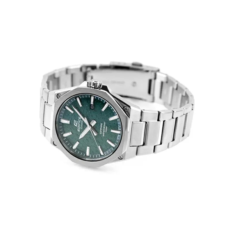 Casio Edifice Slim Line Textured Green Dial Men's Watch- EFR-S108DE-3AV